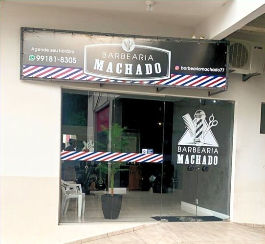 Frente da barbearia