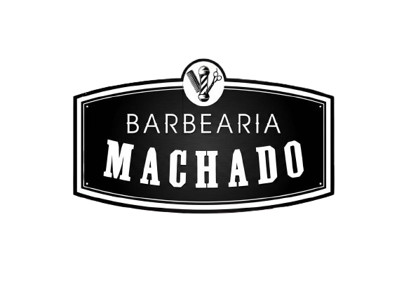 Logomarca Barbearia Machado